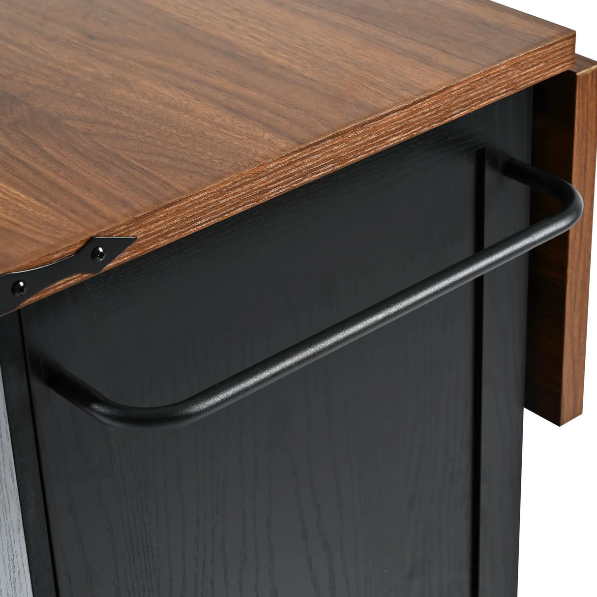 Farmhouse Kitchen Island Cart With Power Outlet - Omega Lifestyles