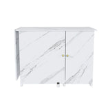 Foldable Adjustable Sewing Machine Table With Storage Cabinet - Omega Lifestyles