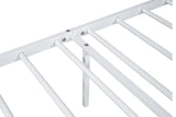 Full Size Contemporary White Metal Bed Frame Mattress Ready - Omega Lifestyles