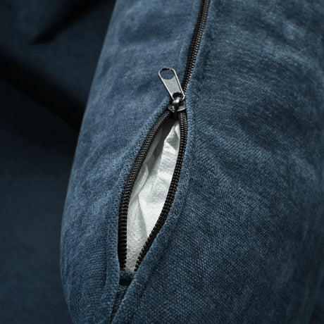 U-Shaped Modular Linen Blend Sofa With Ottomans - Omega Lifestyles