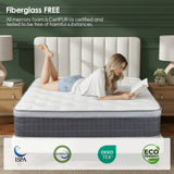 Full Medium 10-Inch Cooling Gel Memory Foam Mattress - Omega Lifestyles