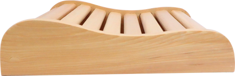Ergonomic Solid Wood S-Shaped Sauna Backrest - Omega Lifestyles