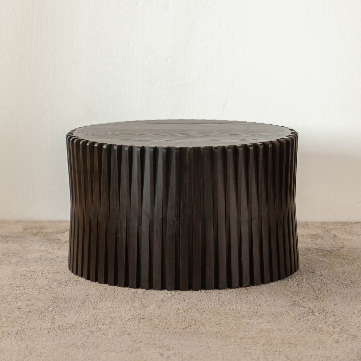2-Piece Vintage Solid Wood Round Coffee Table Set - Sleep Galleria