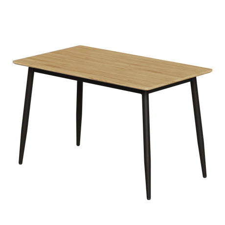 Modern Minimalist Wood Grain Dining Table Chair Set - Omega Lifestyles