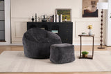 Extra Soft Chenille Memory Foam Bean Bag Chair - Omega Lifestyles