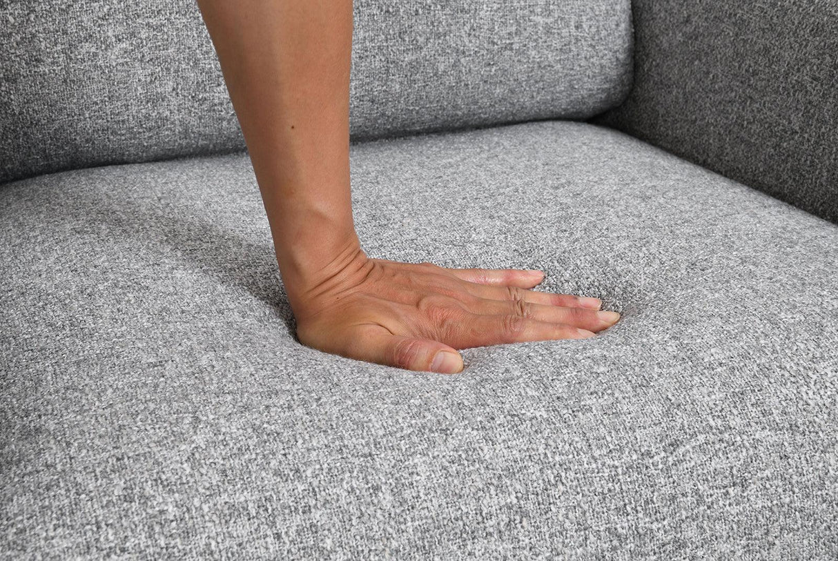 Mid-Century Modern Gray Pushback Manual Recliner - Omega Lifestyles