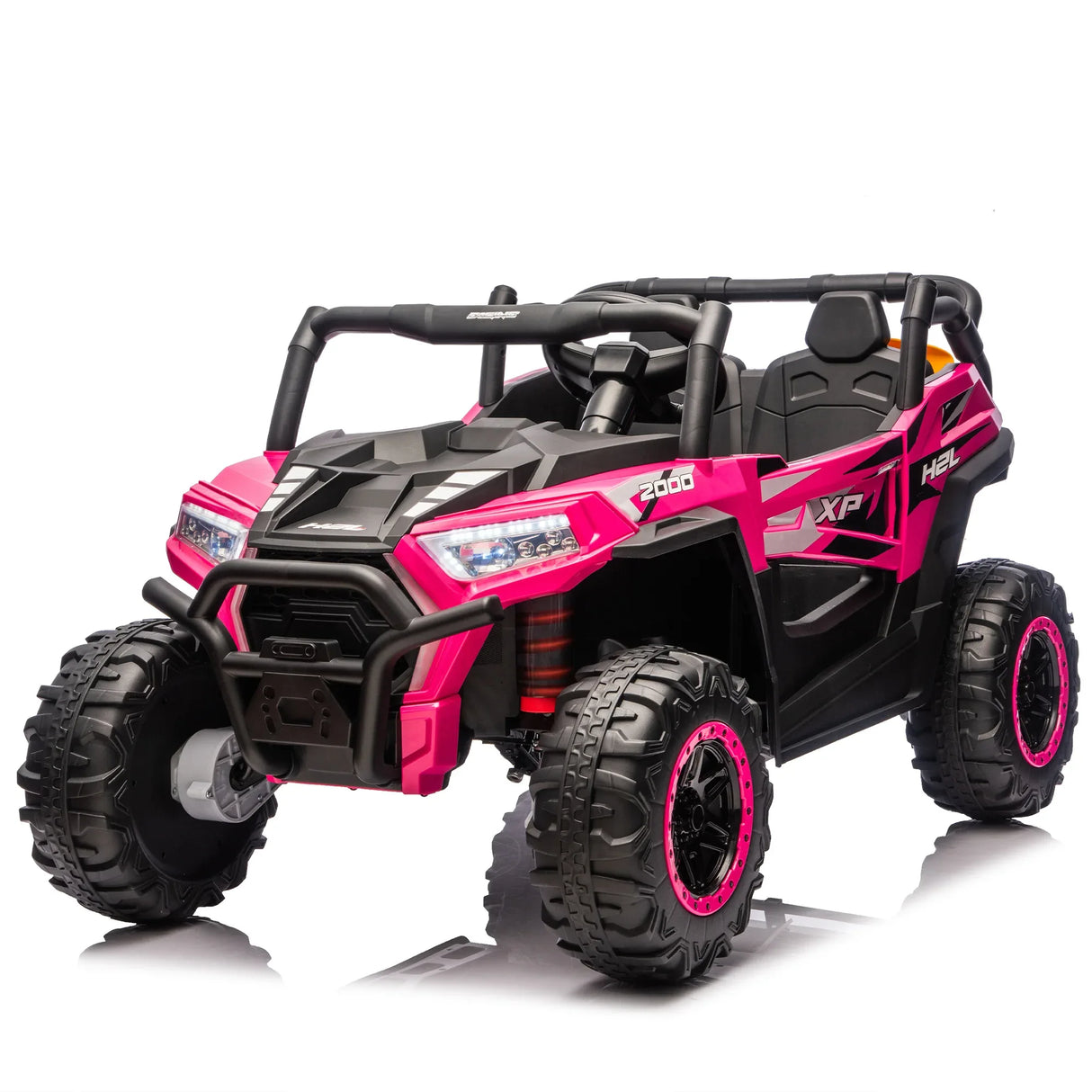 24V Dual-Seat Kids Ride-On UTV With Remote Control - Omega Lifestyles
