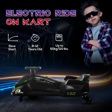 Electric Drift Go Kart With Music And Colorful Lights - Omega Lifestyles
