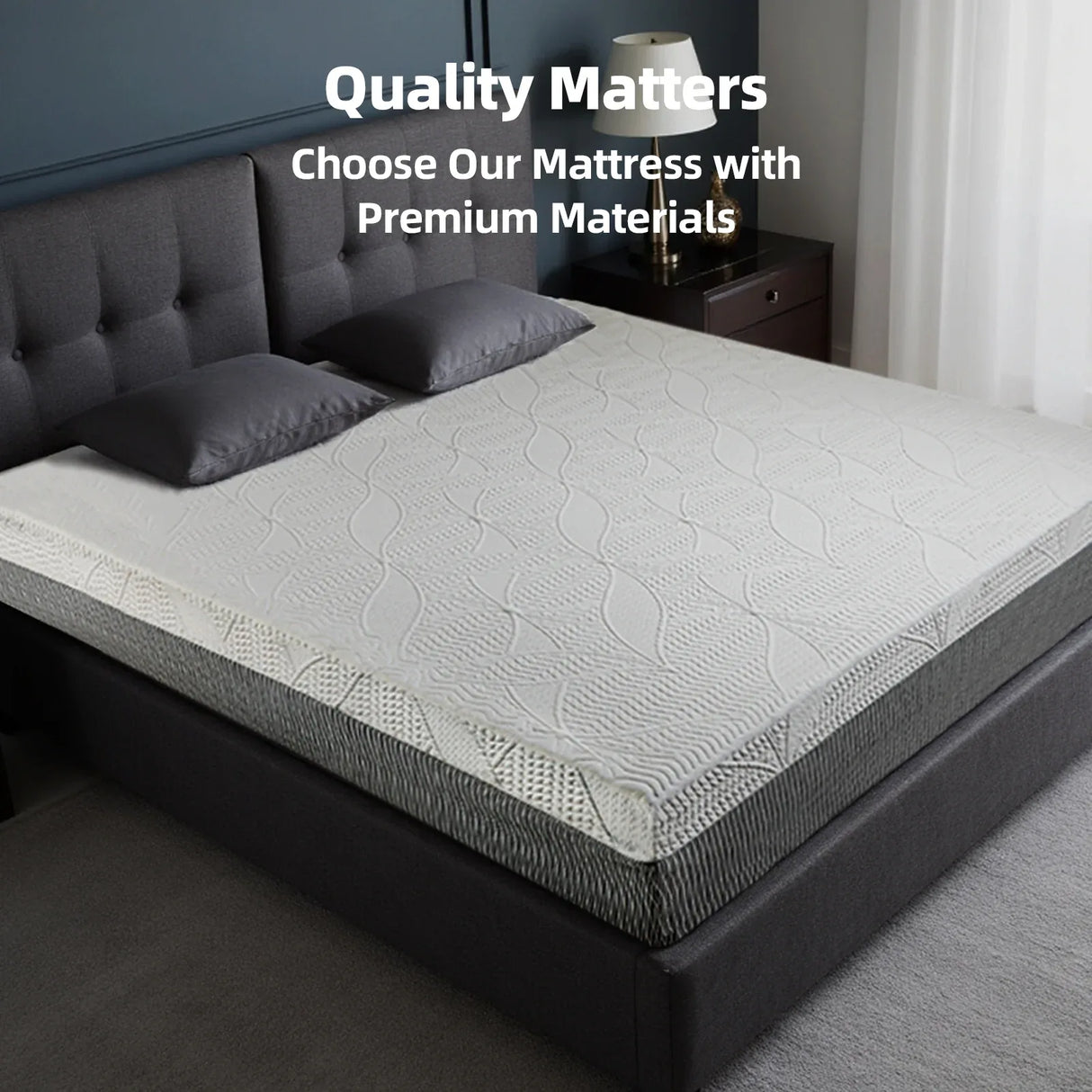 Soft 14-Inch Plush Breathable Foam King Mattress - Omega Lifestyles