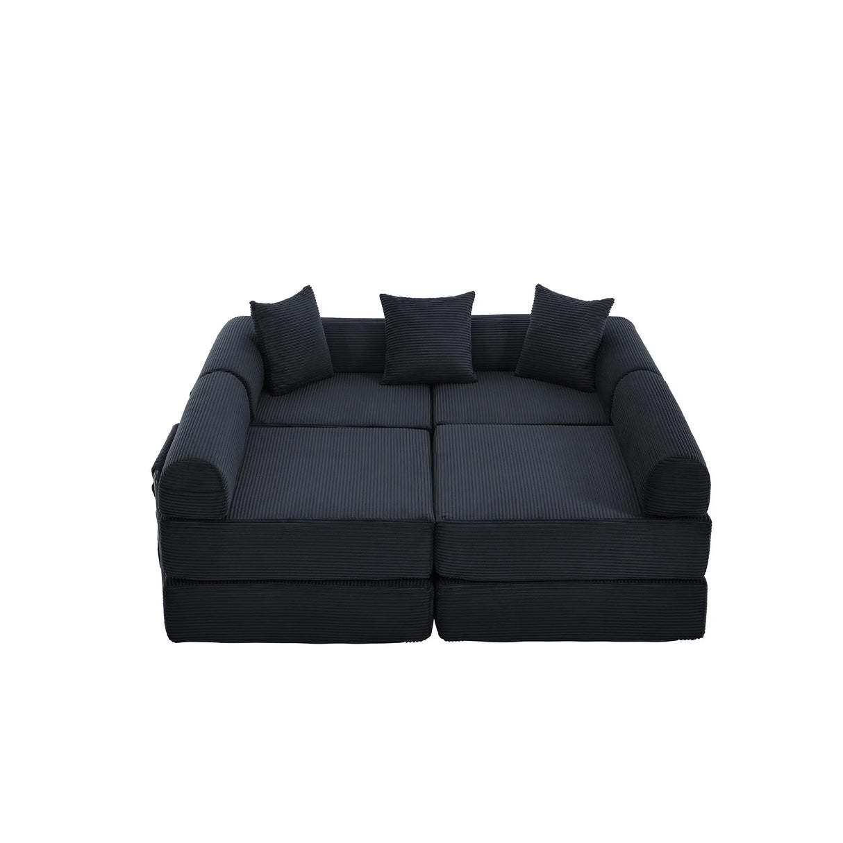 Convertible Corduroy Memory Foam Folding Sofa Bed - Omega Lifestyles