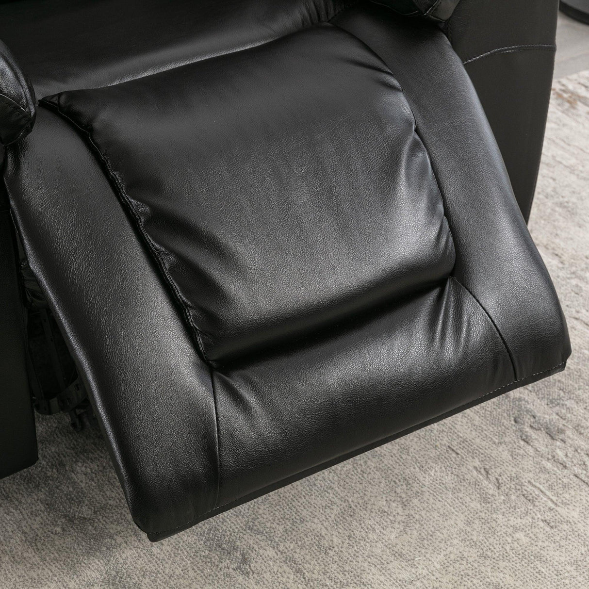 Manual Rocking 360-Degree Swivel Recliner Chair With PU Upholstery - Omega Lifestyles