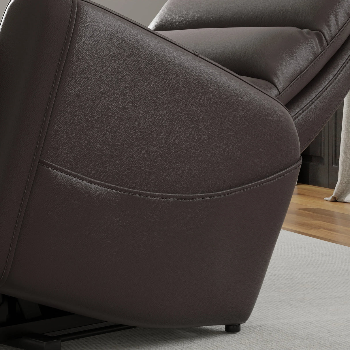 Power Lift Faux Leather Recliner Chair With USB Charging - Omega Lifestyles