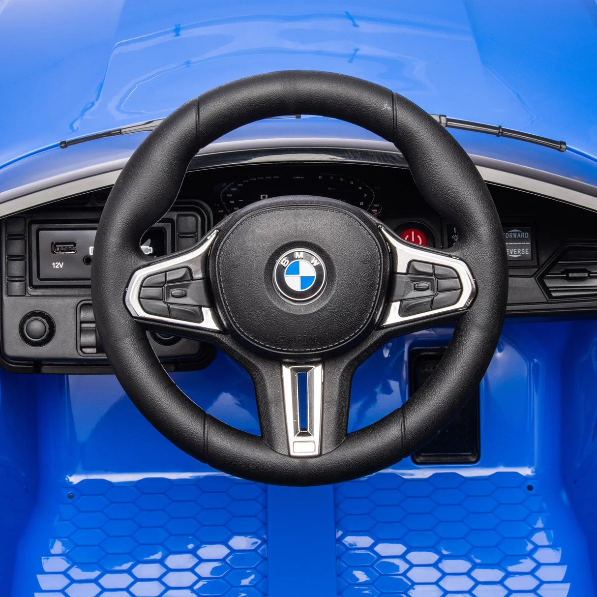 BMW Licensed 12v Kids Ride-On Car With Bluetooth Music - Omega Lifestyles