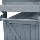 Outdoor Rolling Grill Cart With Raised Shelf Storage - Omega Lifestyles