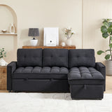 Chenille Reclining Sleeper Sofa Bed With Storage - Omega Lifestyles