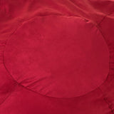 Large Red Microsuede High-Density Shredded Foam Bean Bag Chair - Omega Lifestyles