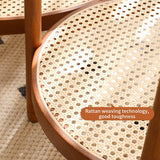 Modern Farmhouse Solid Wood Round Coffee Table - Sleep Galleria