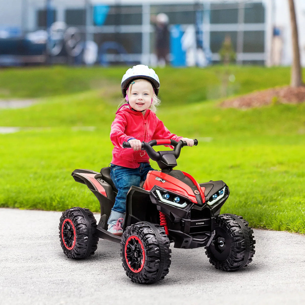12V Electric Kids Ride-On ATV With Sound And Headlights - Omega Lifestyles
