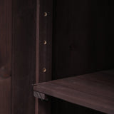 Outdoor Kitchen Island Solid Fir Wood Raised Shelf Cart - Omega Lifestyles