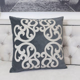 20-Inch Grey Polyester Velvet Decorative Pillowcase Cover - Omega Lifestyles