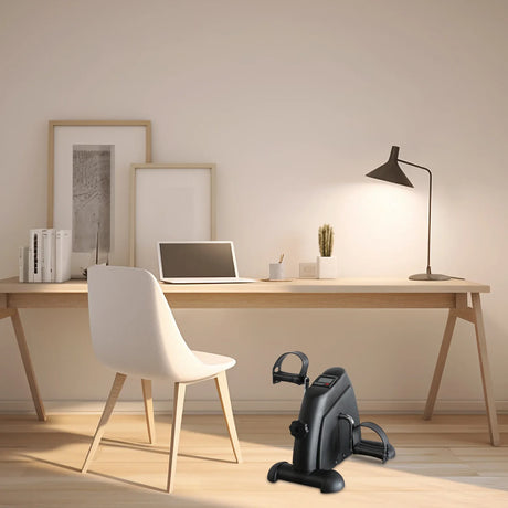 Mini Exercise Bike With LED Display And Instep Strap - Omega Lifestyles