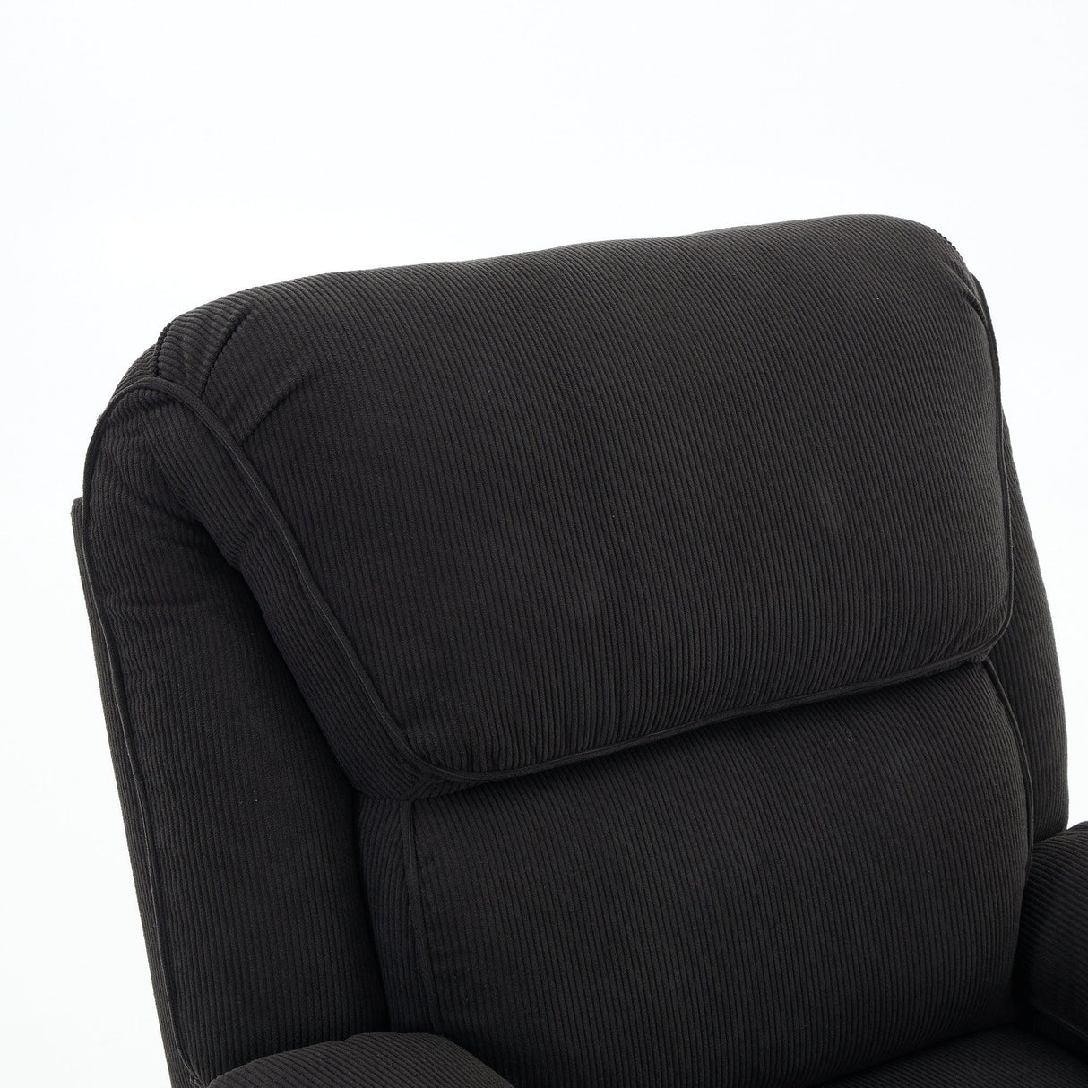 Medium-Firm Corduroy Remote-Controlled Heating Massage Recliner - Omega Lifestyles