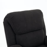 Medium-Firm Corduroy Remote-Controlled Heating Massage Recliner - Omega Lifestyles