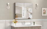 Wall Mounted Aluminum Bathroom Medicine Cabinet With Mirror