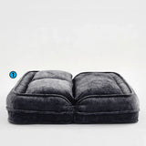 Adjustable 5-Position Medium-Soft Chenille Loveseat Sofa - Omega Lifestyles