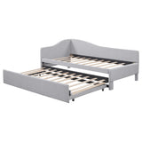 Twin Upholstered L-Shaped Daybed With Pop-Up Trundle - Omega Lifestyles