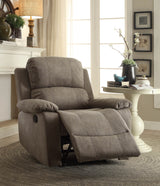 Grey Microfiber Memory Foam Manual Recliner Chair - Omega Lifestyles