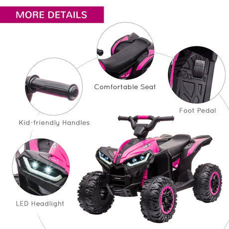 Electric Ride-On Kids ATV with Wear-Resistant Wheels - Omega Lifestyles