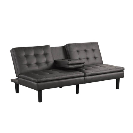 Contemporary Convertible Futon Sofa Bed With USB Chargers - Omega Lifestyles