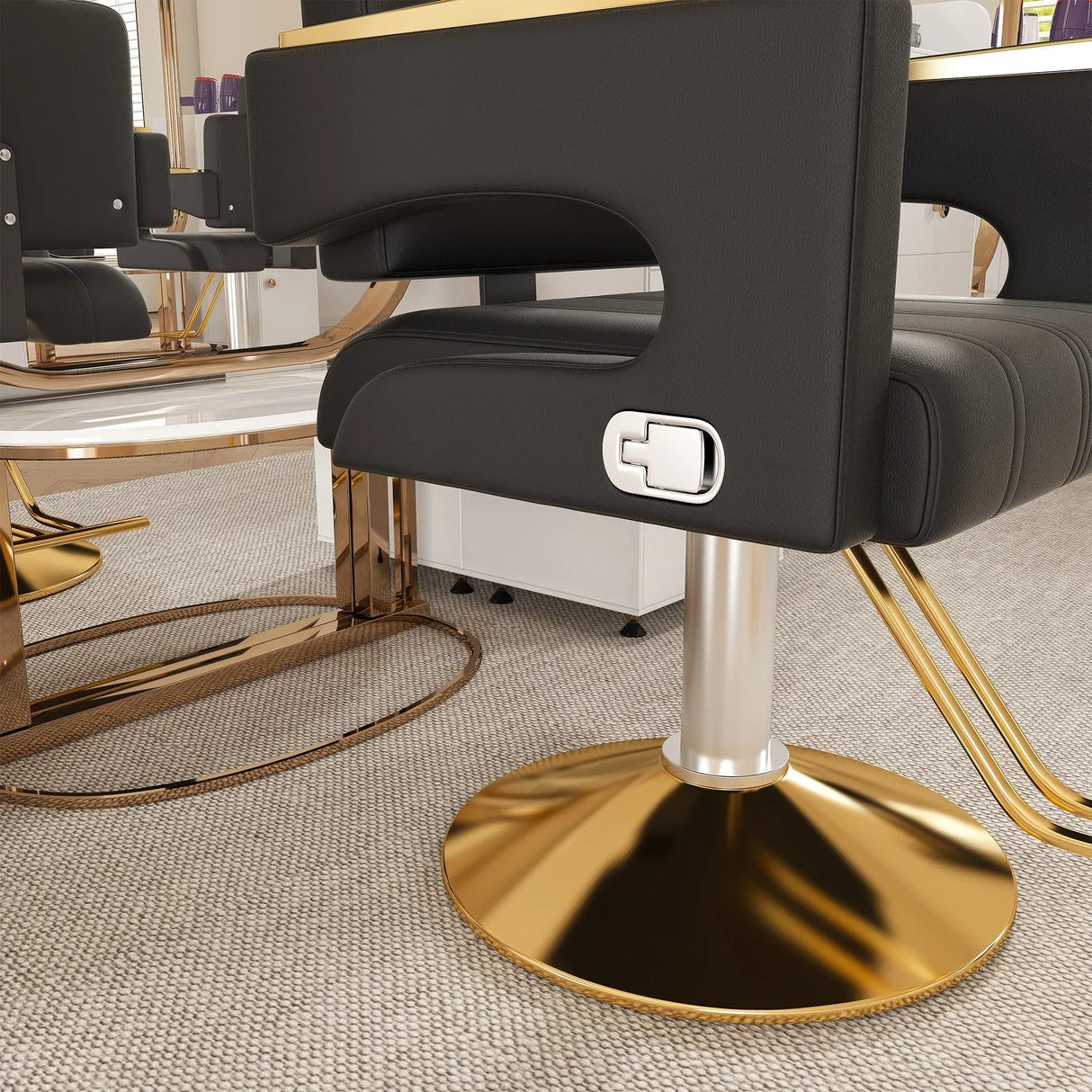 Professional Hydraulic Reclining PU Leather Barber Chair - Omega Lifestyles