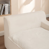 Corduroy Foam High-Density All-Foam Lounge Chair - Omega Lifestyles