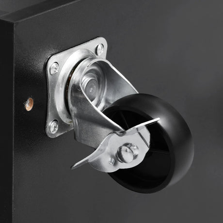 Farmhouse MDF Kitchen Island With Drop Leaf And Storage - Omega Lifestyles