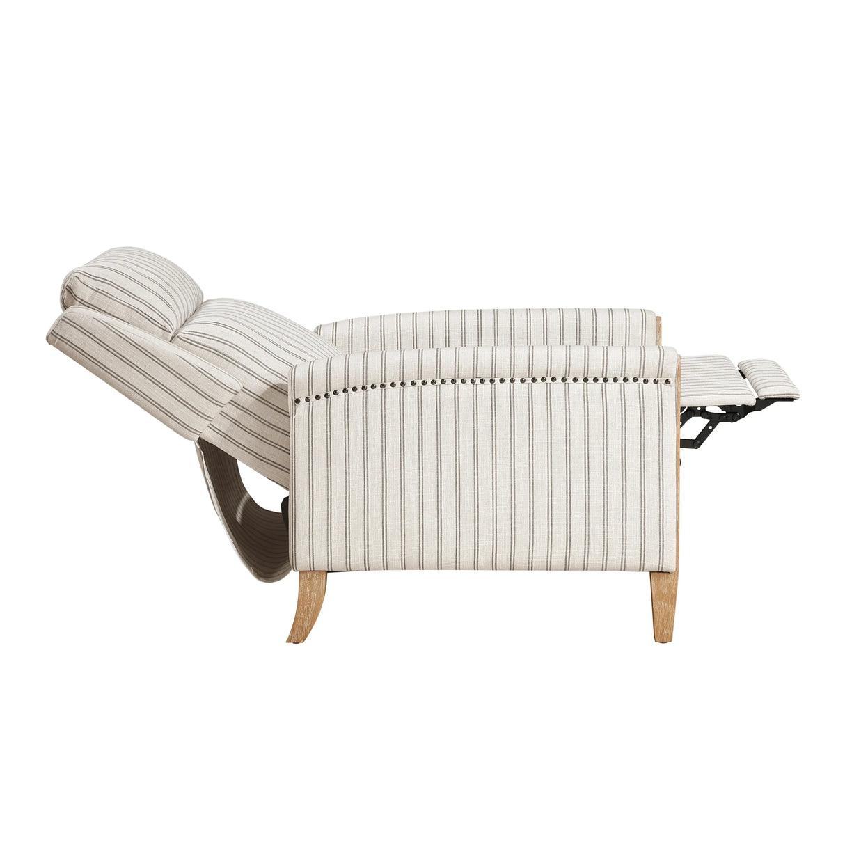 Classic Farmhouse Push-Back Reclining Fabric Upholstery Chair - Omega Lifestyles