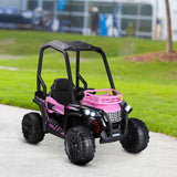 Battery Powered Pink Kids Electric Ride-On Car with Remote - Omega Lifestyles