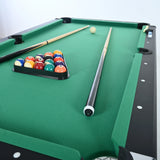 Foldable Black Green MDF Steel Pool Game Table - Omega Lifestyles