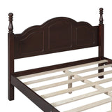 Full Size Dark Walnut Wood Platform Bed Frame - Omega Lifestyles