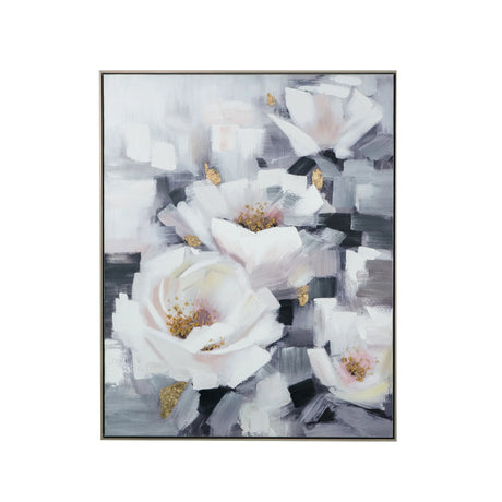Sarah Multicolor Framed Floral Oil Painting Wall Art - Omega Lifestyles