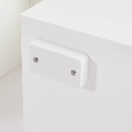 Modern White LED Backlit Particle Board TV Console - Sleep Galleria