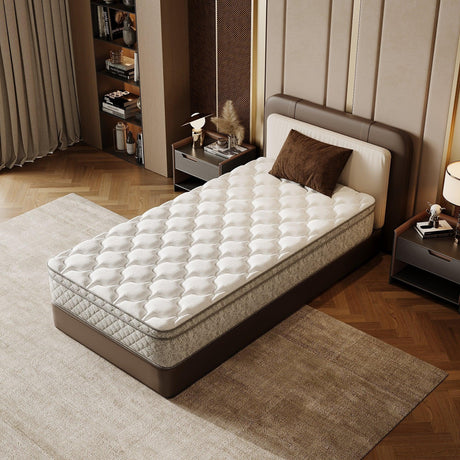 Twin Medium Firm 12-Inch Hybrid Memory Foam Mattress - Omega Lifestyles