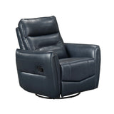 Top Grain Leather Swivel Recliner Chair With Wood Frame - Omega Lifestyles