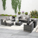 6-Piece Outdoor Rattan Wicker Patio Furniture Set - Omega Lifestyles