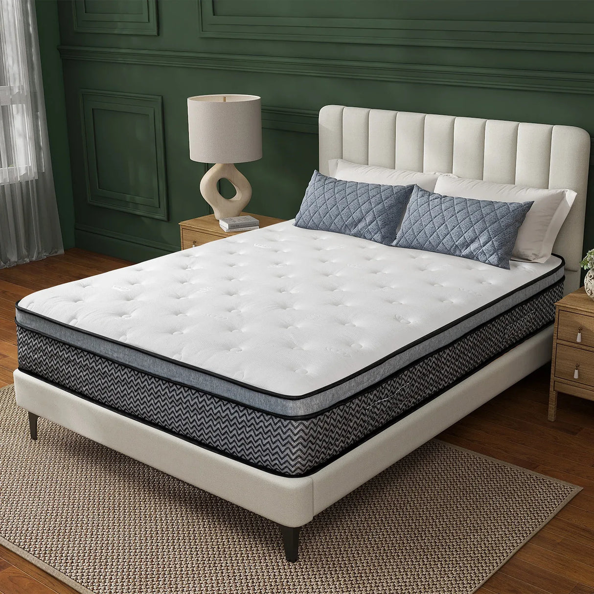 Medium 10-Inch Cooling Gel Hybrid King Mattress - Omega Lifestyles