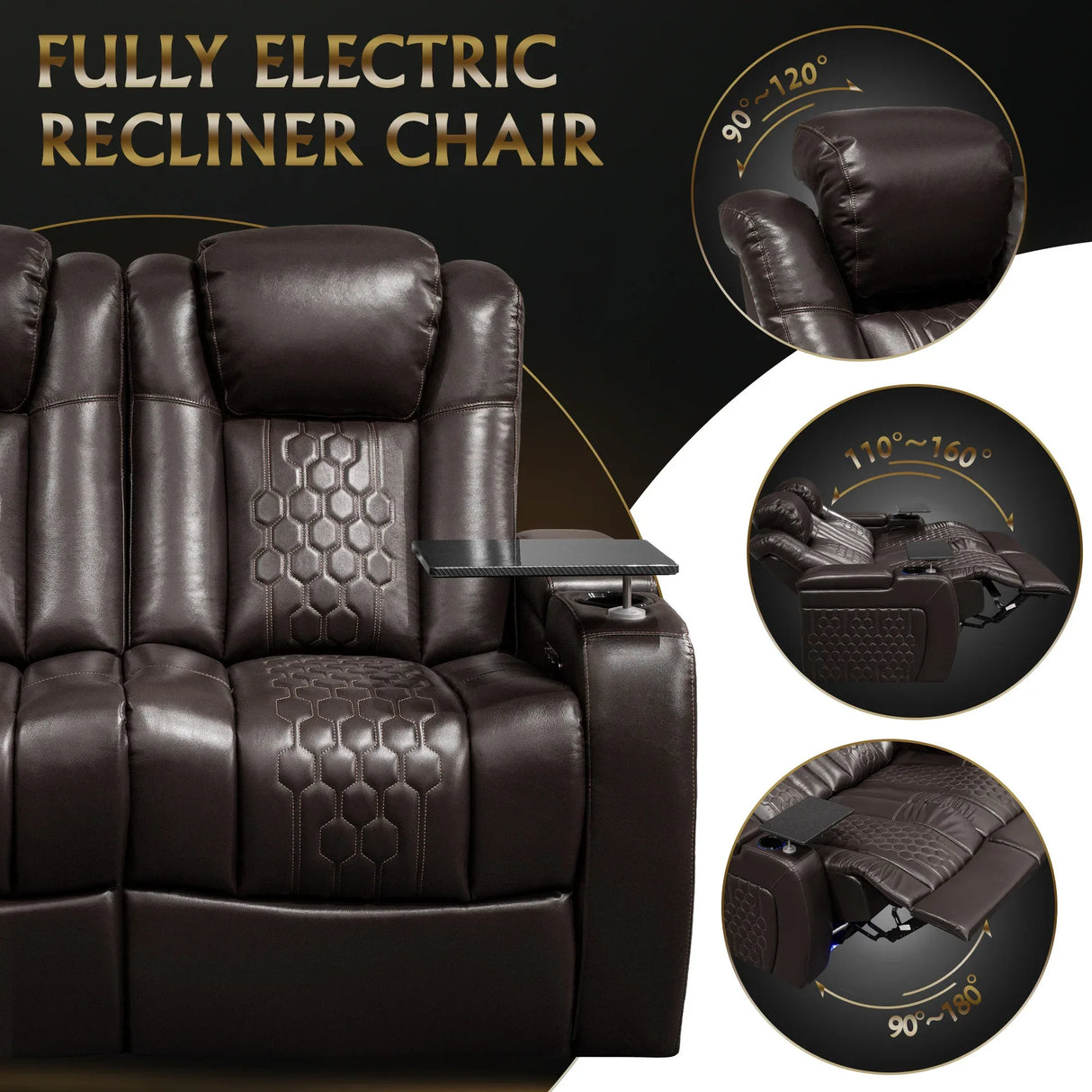2-Piece Ultra Plush Top-Grain Nappa Leather Power Recliner - Omega Lifestyles