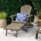 Acacia Wood Foldable Rustic Adirondack Outdoor Chair
