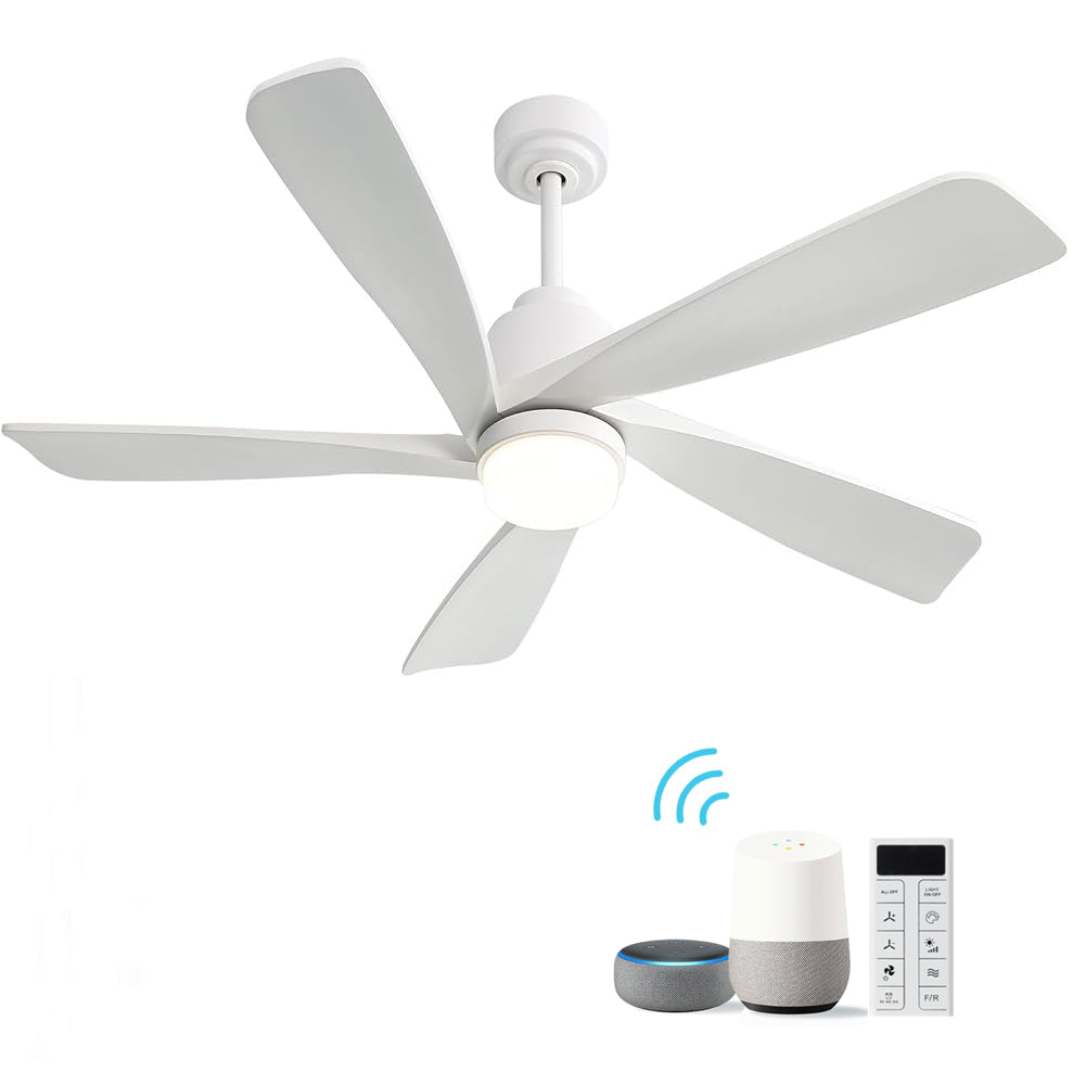 52-Inch Smart Remote Control Dimmable LED Ceiling Fan