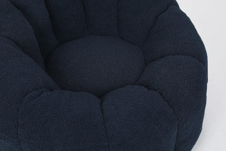 Plush Teddy Fabric Ergonomic Foam Filled Bean Bag Chair - Omega Lifestyles